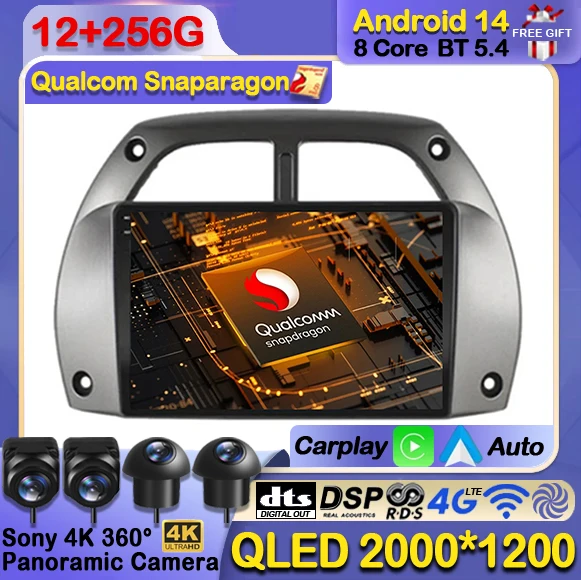 Android 14 Car Radio For Toyota RAV4 Rav 4 2001 - 2006 Multimedia Video Player Stereo Navigation GPS Carplay Auto Head Unit WIFI
Android 14 Car Radio For Toyota RAV4 Rav 4 2001 - 2006 Multimedia Video Player Stereo Navigation GPS Carplay Auto Head Unit WIFI
