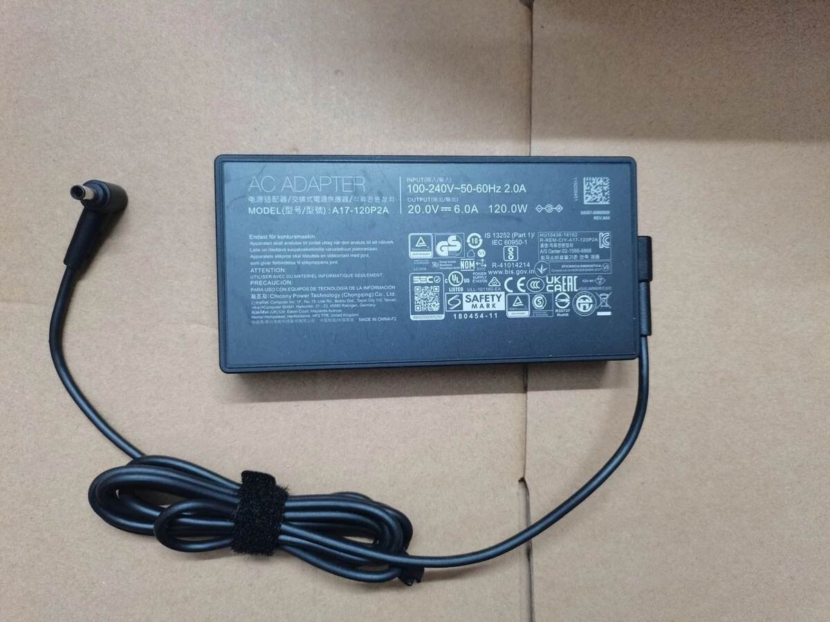 Suitable for ASUS Vivobook Pro 14 OLED X3400pa K3400PH 20V 6A A17-120P2A 4.5mm 120W OEM
Suitable for ASUS Vivobook Pro 14 OLED X3400pa K3400PH 20V 6A A17-120P2A 4.5mm 120W OEM