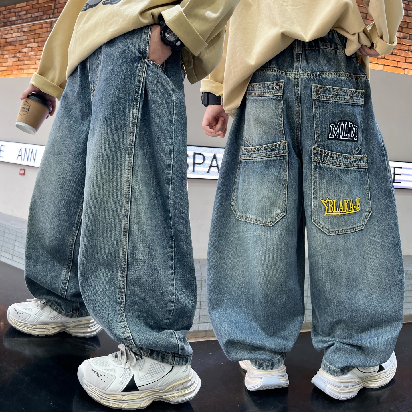 Boy Jeans Ages 4-14Y Child Long Pants Tween Boy Denim Student Spring Autumn Letter Pocket Trousers Kid Straight Fashion Jeans
Boy Jeans Ages 4-14Y Child Long Pants Tween Boy Denim Student Spring Autumn Letter Pocket Trousers Kid Straight Fashion Jeans