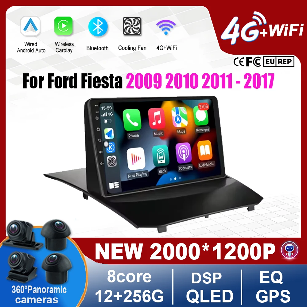 Car Radio Android For Ford Fiesta 2009 2010 2011 - 2017 Multimedia Video Player Navigation GPS Car Accessories 4G WIFI Bluetooth
Car Radio Android For Ford Fiesta 2009 2010 2011 - 2017 Multimedia Video Player Navigation GPS Car Accessories 4G WIFI Bluetooth