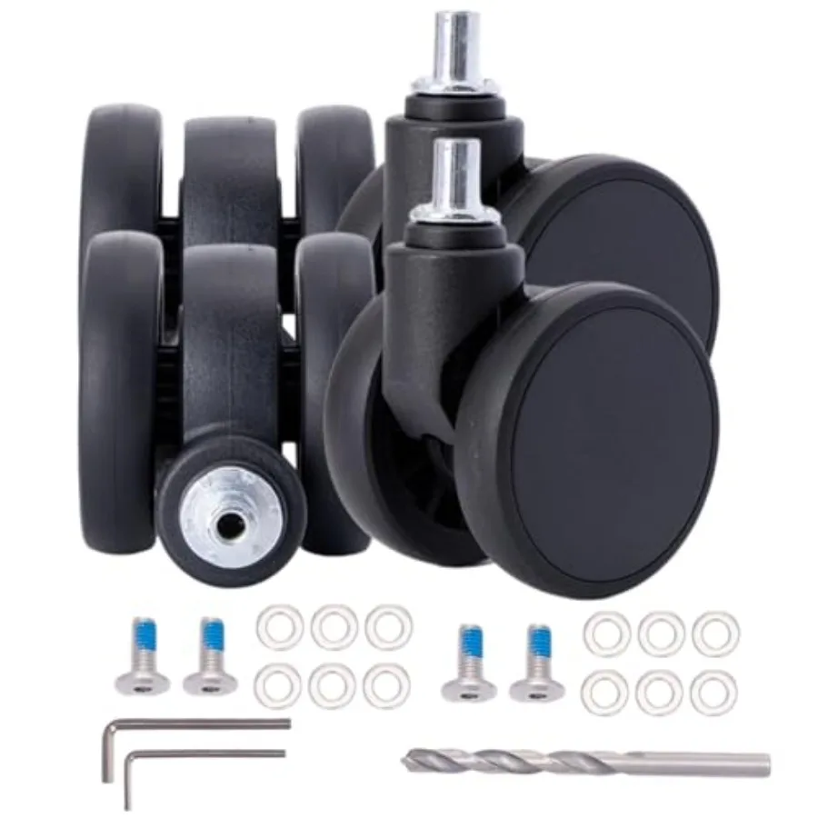 Luggage Wheels Replacement Durable Quiet TPU Wheels, Universal Fit for Samsonite, Ricardo and American Tourister Suitcases
Luggage Wheels Replacement Durable Quiet TPU Wheels, Universal Fit for Samsonite, Ricardo and American Tourister Suitcases