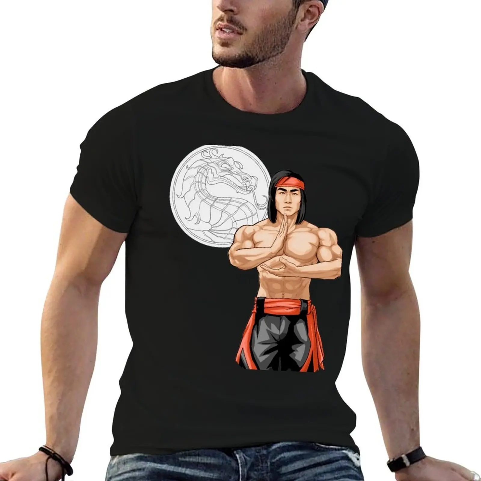 Liu Kang Shaolin Monk T-Shirt black cotton t-shirt plain for man package t shirts for man cotton funny T-Shirt
Liu Kang Shaolin Monk T-Shirt black cotton t-shirt plain for man package t shirts for man cotton funny T-Shirt