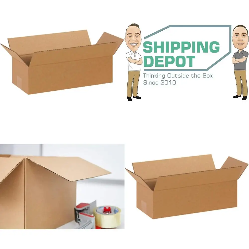 100 Pack of 14x6x4 Inch Corrugated Cardboard Boxes for Shipping, Packing, and Moving
100 Pack of 14x6x4 Inch Corrugated Cardboard Boxes for Shipping, Packing, and Moving