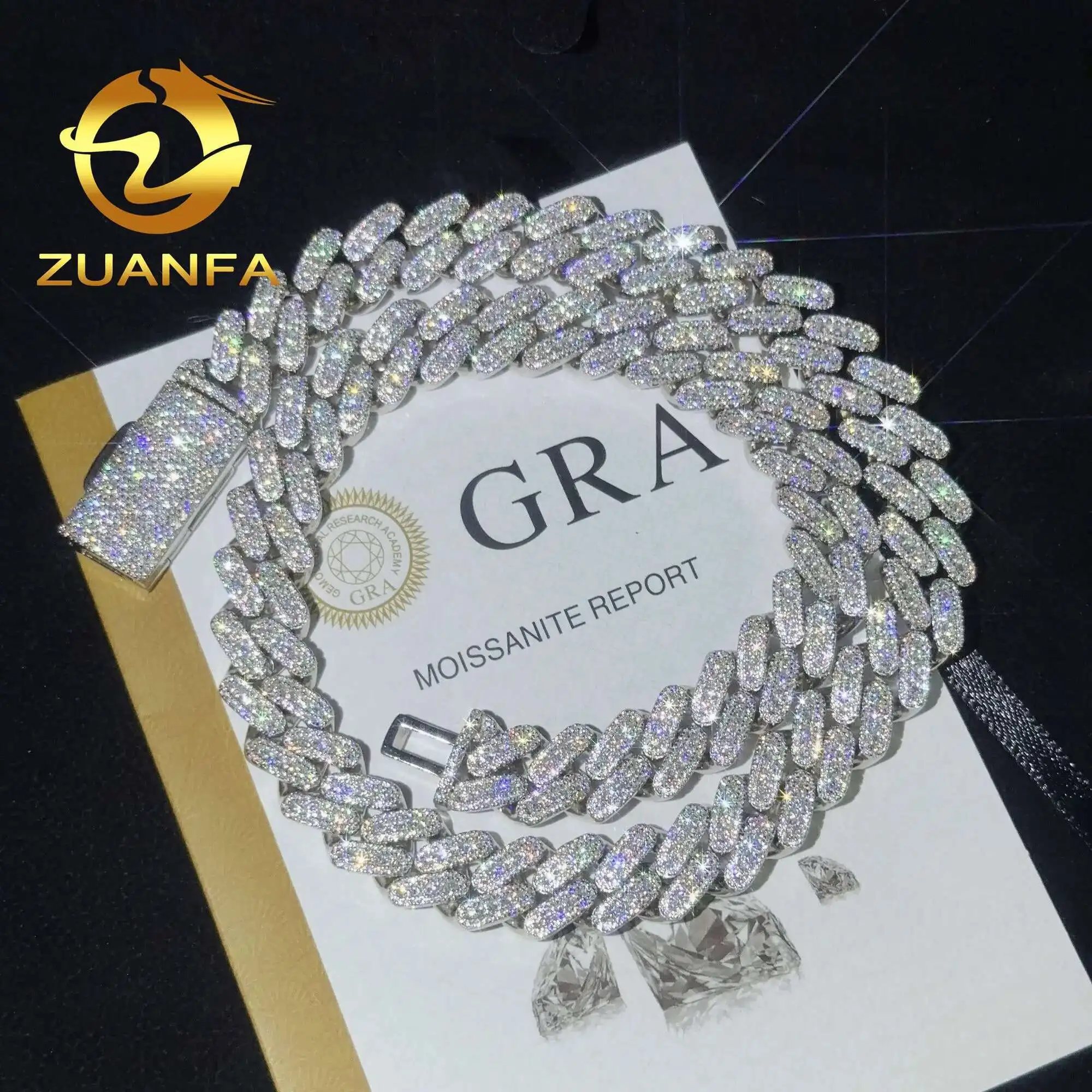 Iced out Moissanite Hip Hop Jewelry 13mm Special Design Cuban Link Chain 925 Sterling Silver Cuban Chain for Pendant necklace
Iced out Moissanite Hip Hop Jewelry 13mm Special Design Cuban Link Chain 925 Sterling Silver Cuban Chain for Pendant necklace