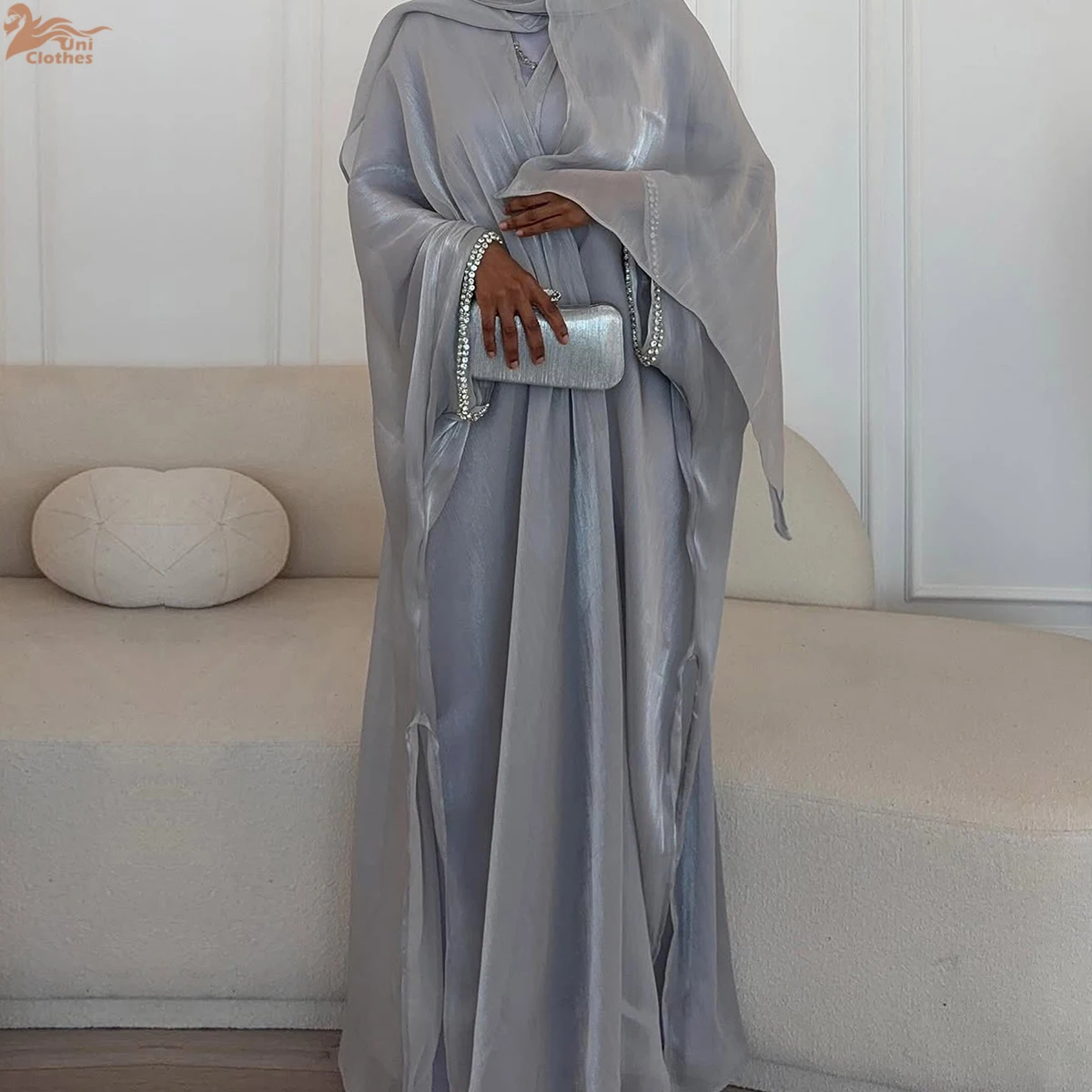 2025 New Summer Style Abaya Cardigan With Satin Inner Dress and Scarf Abaya Muslim Abaya Set Islamic Clothes
2025 New Summer Style Abaya Cardigan With Satin Inner Dress and Scarf Abaya Muslim Abaya Set Islamic Clothes