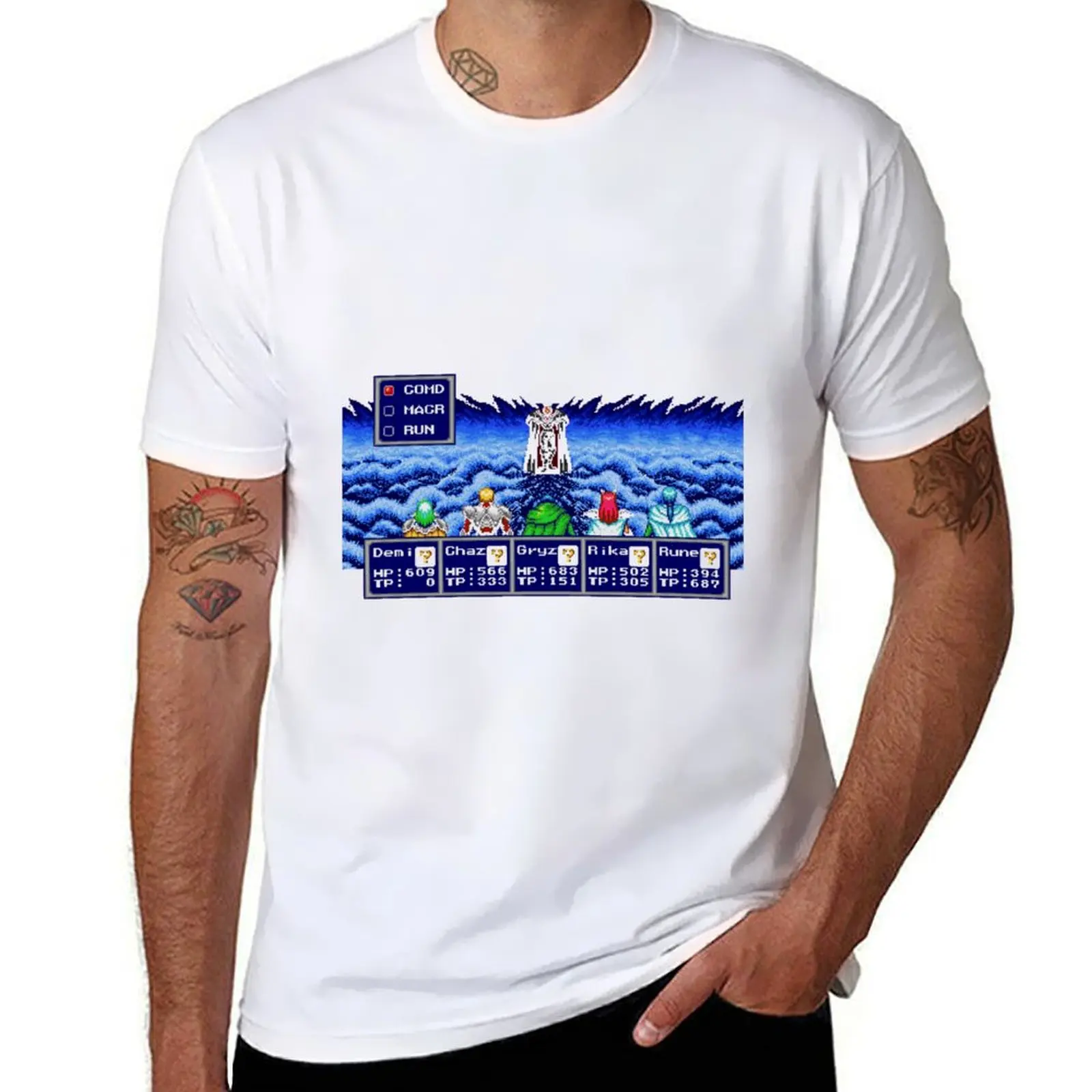 Classic Phantasy Star IV Boss Battle T-Shirt t shirt man plain t shirts for man cotton funny
Classic Phantasy Star IV Boss Battle T-Shirt t shirt man plain t shirts for man cotton funny