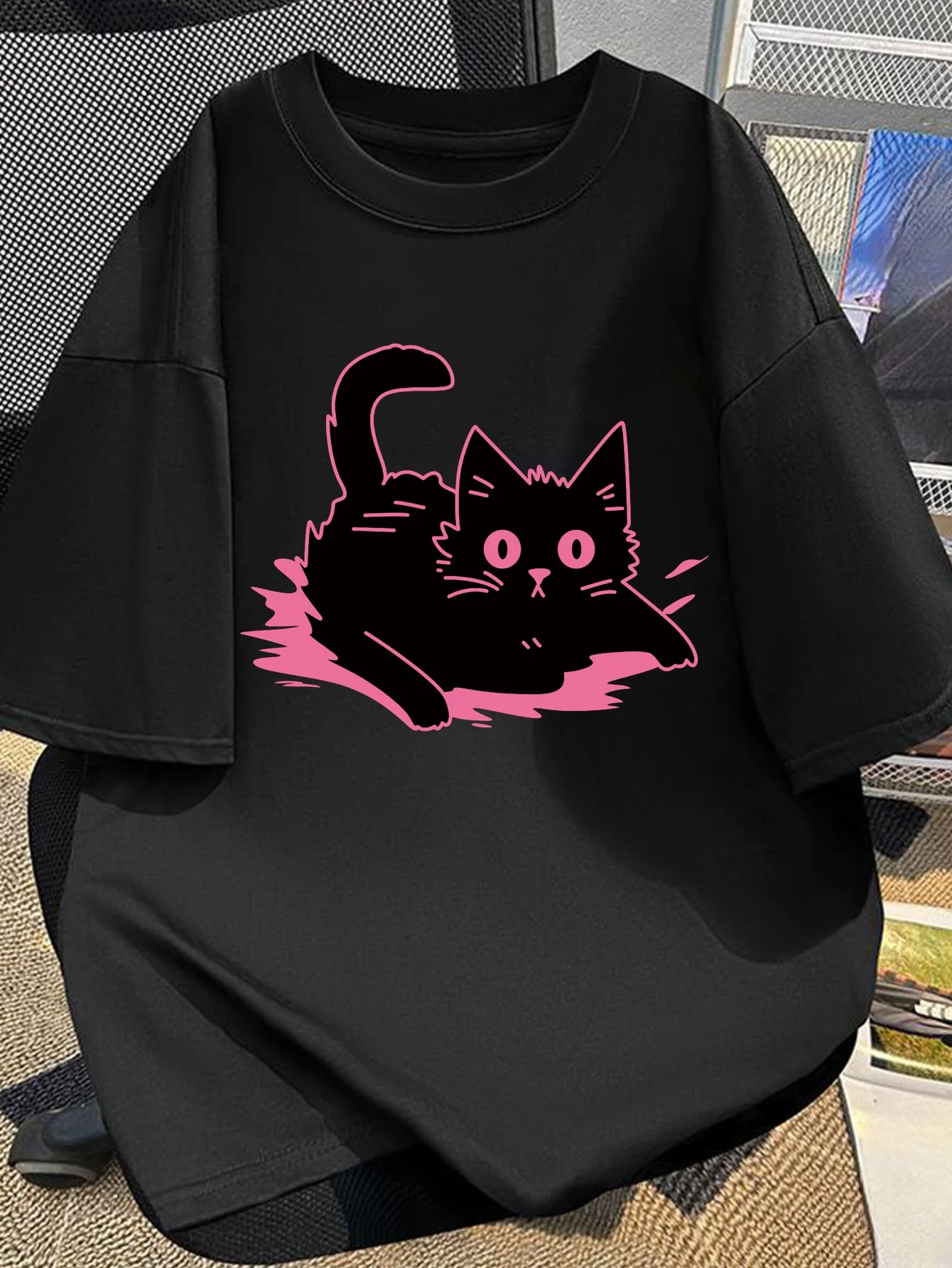 Cute Cat Graphic Printing Summer Autumn Winter Pure Cotton Casual and Comfortable Men's and Women's T-shirts Short Sleeves
Cute Cat Graphic Printing Summer Autumn Winter Pure Cotton Casual and Comfortable Men's and Women's T-shirts Short Sleeves