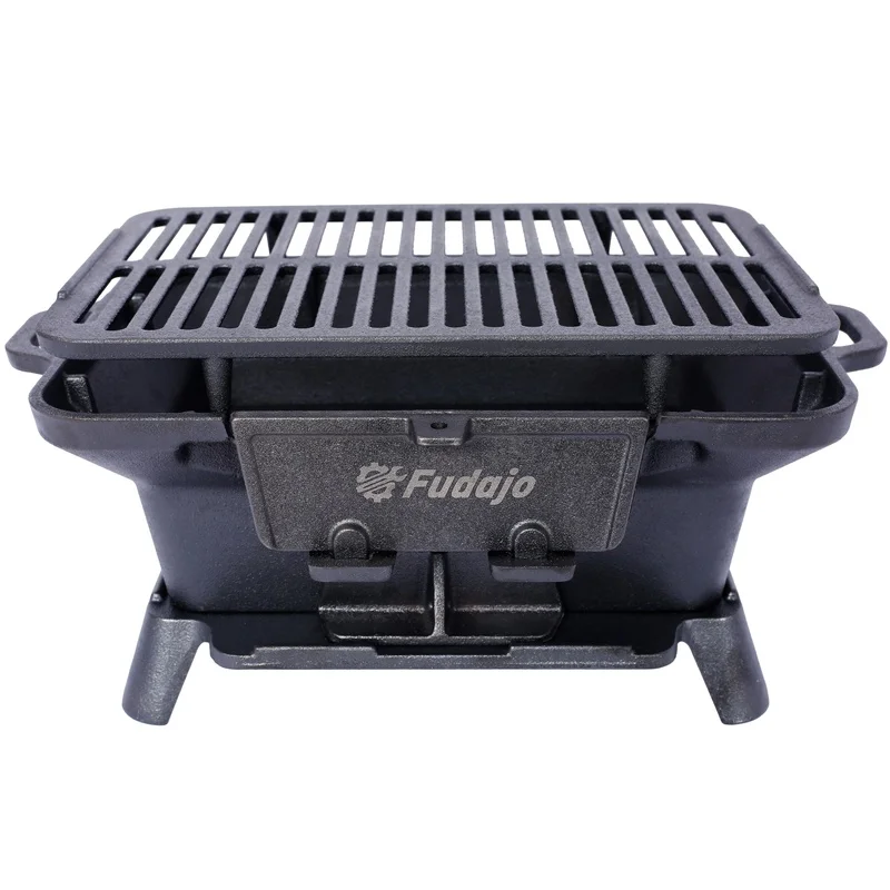 Portable Cast Iron Grill & Skillet, Outdoor Charcoal Stove, Compact Hibachi for Camping, 100% Cast Iron, Durable Tabletop Grill
Portable Cast Iron Grill & Skillet, Outdoor Charcoal Stove, Compact Hibachi for Camping, 100% Cast Iron, Durable Tabletop Grill