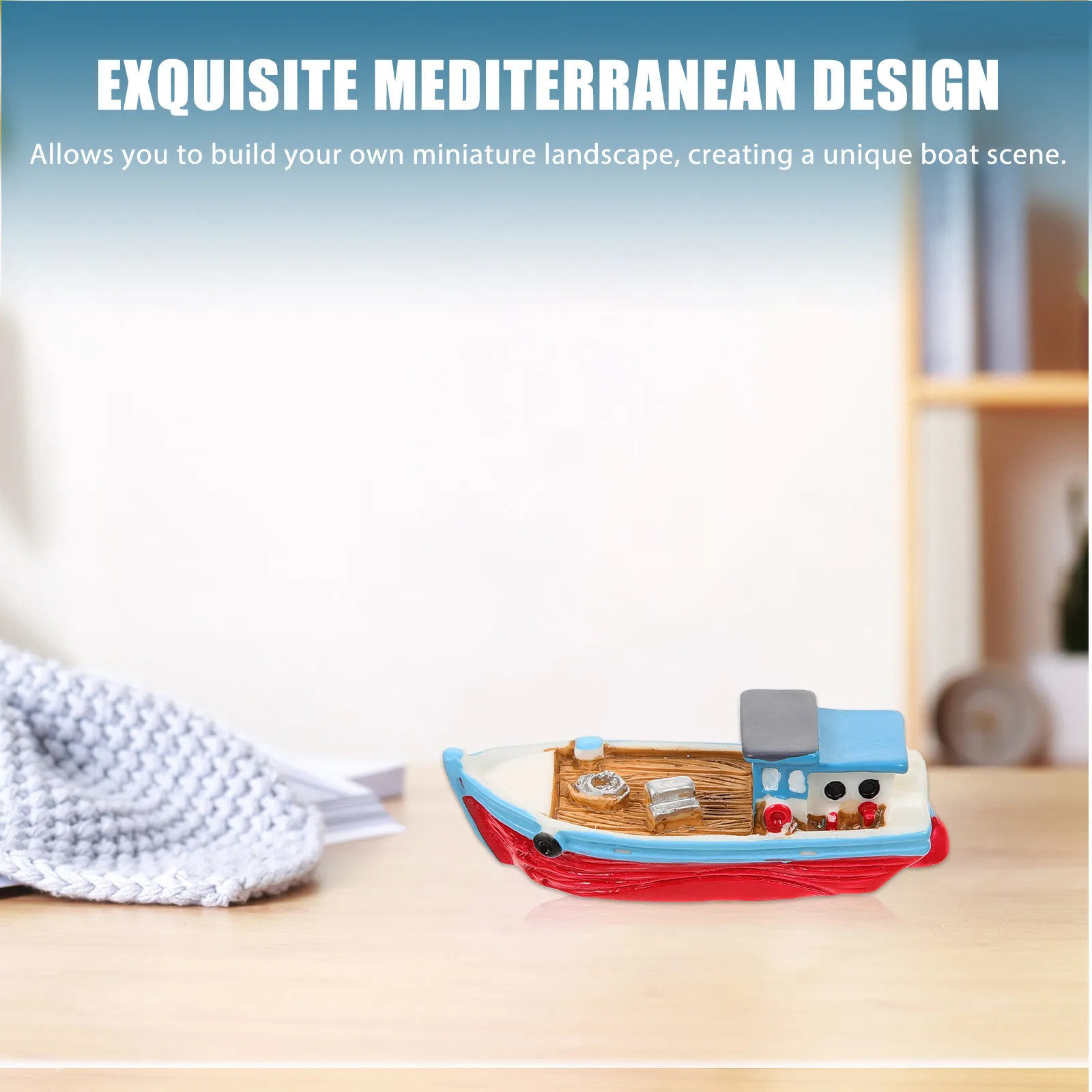 Miniature Mediterranean Resin Boat Desktop Ornament Rustic Beach Style Decoration Unique Desktop Micro Landscape Home Coffee
Miniature Mediterranean Resin Boat Desktop Ornament Rustic Beach Style Decoration Unique Desktop Micro Landscape Home Coffee