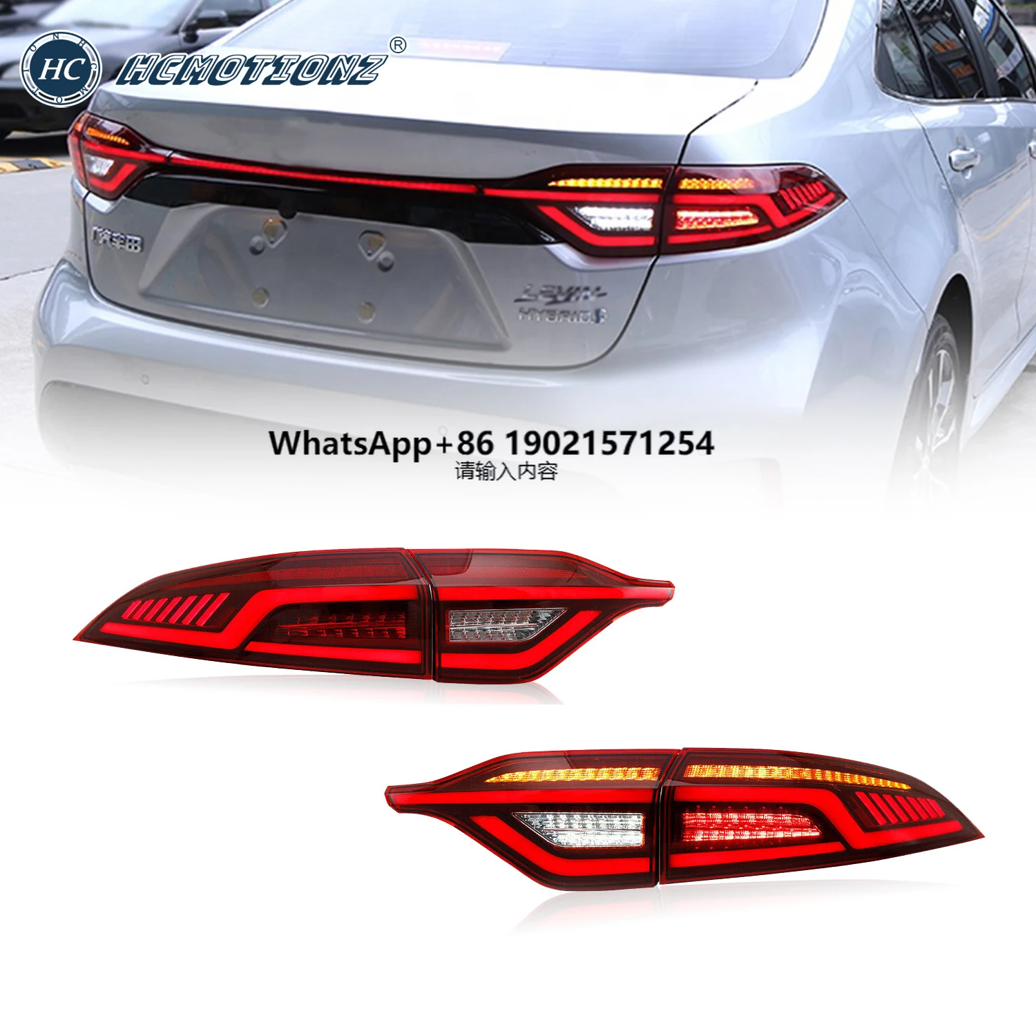 HCMOTIONZ Car Rear Lamps Assembly 2020 2021 Levin SE LE DRL Animation Full LED Tail Lights for Corolla US
HCMOTIONZ Car Rear Lamps Assembly 2020 2021 Levin SE LE DRL Animation Full LED Tail Lights for Corolla US