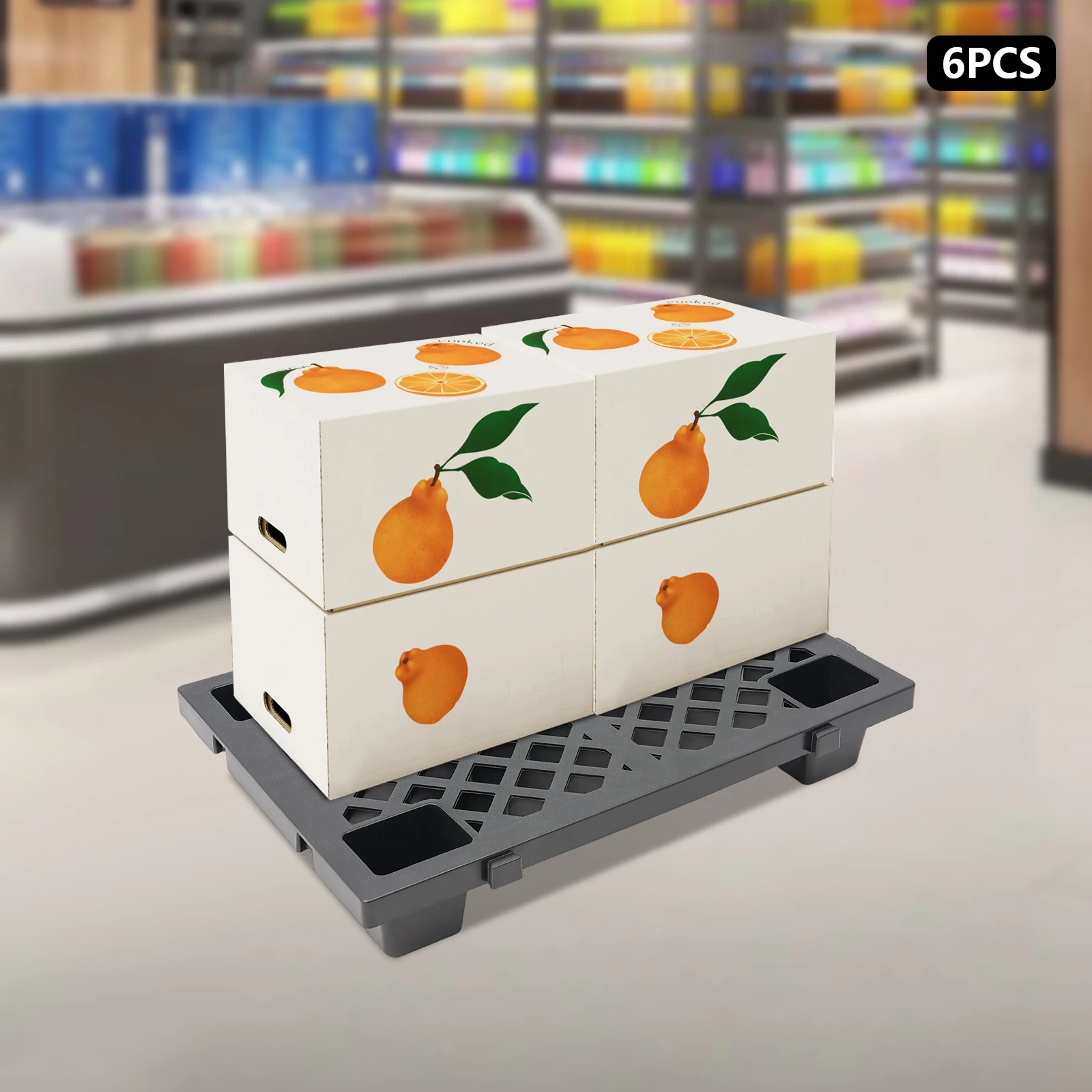 6 Pcs Pallets, Spliceable Lightweight Floor Pallet, Breathable Grid Ventilation Pallet, Interlocking Storage Plastic Pallets, for Garage Warehouse Supermarket Basement (Black)
6 Pcs Pallets, Spliceable Lightweight Floor Pallet, Breathable Grid Ventilation Pallet, Interlocking Storage Plastic Pallets, for Garage Warehouse Supermarket Basement (Black)