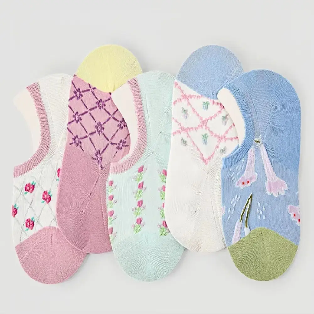 SHXI 5 Women's Ship Socks Japanese Color Block Dot Low Cut Breathable Cotton Socks Spring and Summer Thin Flower Leisure Socks
SHXI 5 Women's Ship Socks Japanese Color Block Dot Low Cut Breathable Cotton Socks Spring and Summer Thin Flower Leisure Socks
