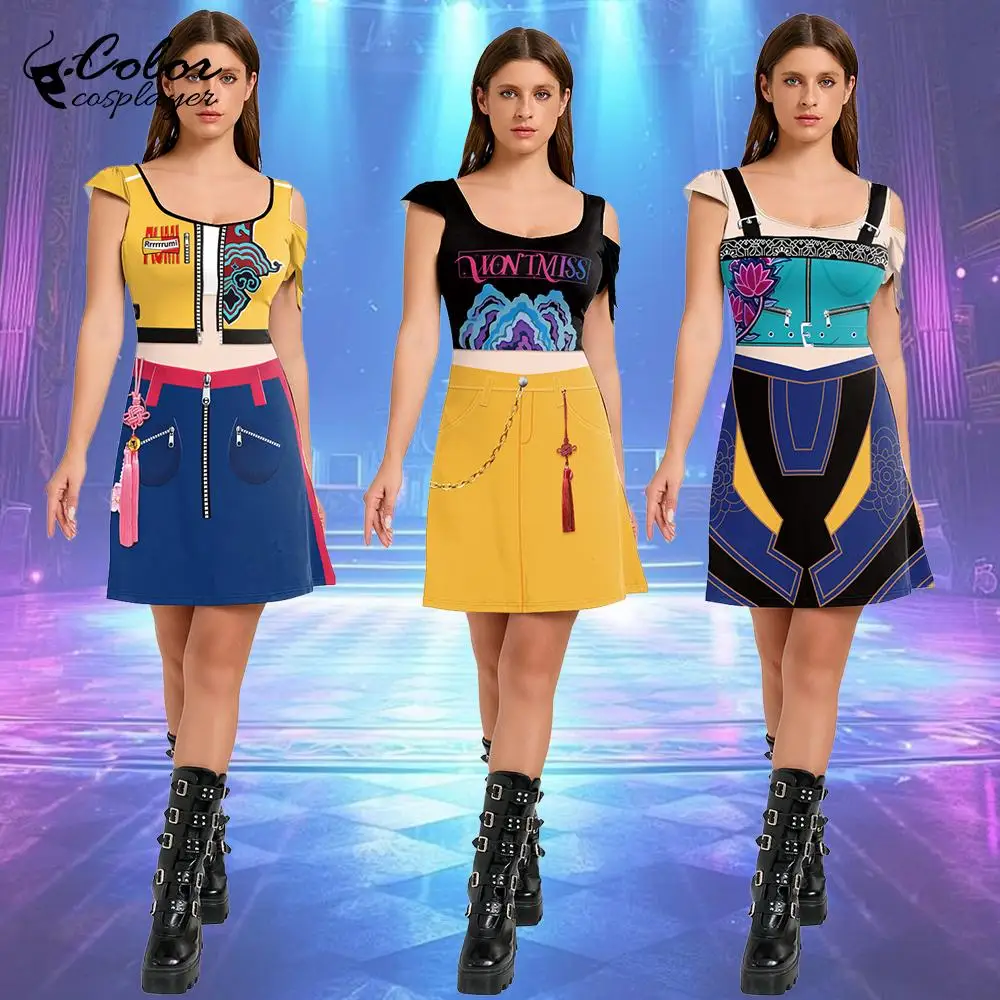 Demon Hunters Costume Cosplay Zoey Dress Women Halloween Dress Party Snime Idol Stage Performance Outfits Carnival Dress
Demon Hunters Costume Cosplay Zoey Dress Women Halloween Dress Party Snime Idol Stage Performance Outfits Carnival Dress