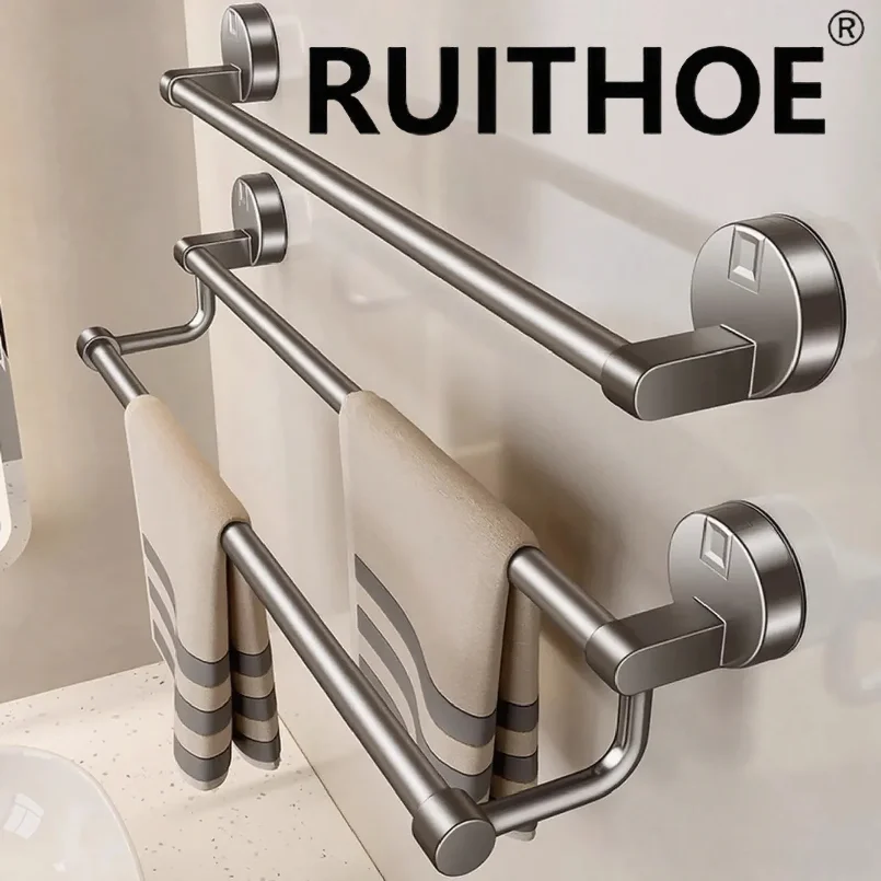 Suction Cup Bathroom Hand Towel Rack Holder Wall Mount No Drill 30/40/50cm Towel Bar Double Bar 2 Tier Apartment Space Saving
Suction Cup Bathroom Hand Towel Rack Holder Wall Mount No Drill 30/40/50cm Towel Bar Double Bar 2 Tier Apartment Space Saving