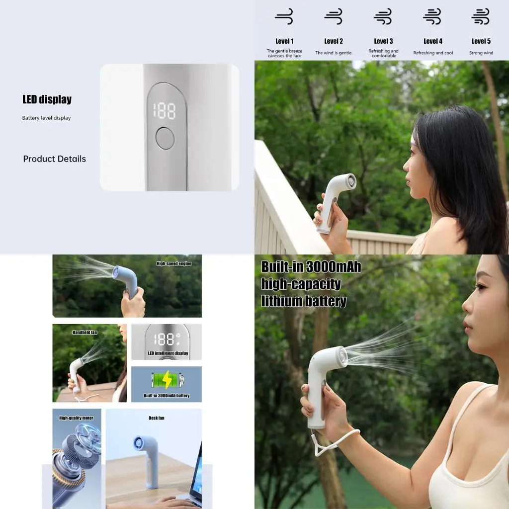 M6CB Portable Handheld Fan Stepless Speed Cooling USB Rechargeable Fan for Travel
M6CB Portable Handheld Fan Stepless Speed Cooling USB Rechargeable Fan for Travel