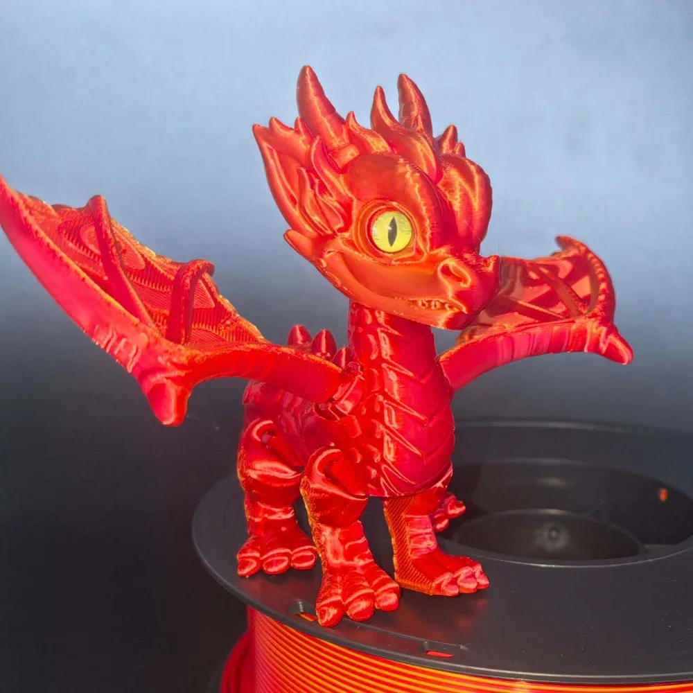 Multi-jointed 3D Printed Dragon Simulation Articulated Flying Dragon Figures Movable Office Desktop Dragon Model Toy
Multi-jointed 3D Printed Dragon Simulation Articulated Flying Dragon Figures Movable Office Desktop Dragon Model Toy