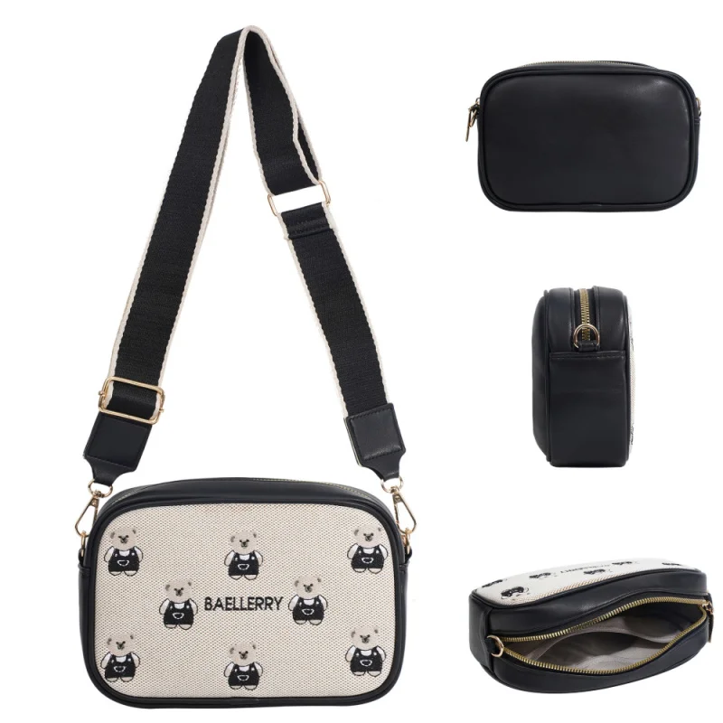 New Cute Little Bear Embroidered Large-Capacity Best-Selling Women'S Bag, Crossbody Bag, Fashionable PU Mobile Phone Bag Female
New Cute Little Bear Embroidered Large-Capacity Best-Selling Women'S Bag, Crossbody Bag, Fashionable PU Mobile Phone Bag Female