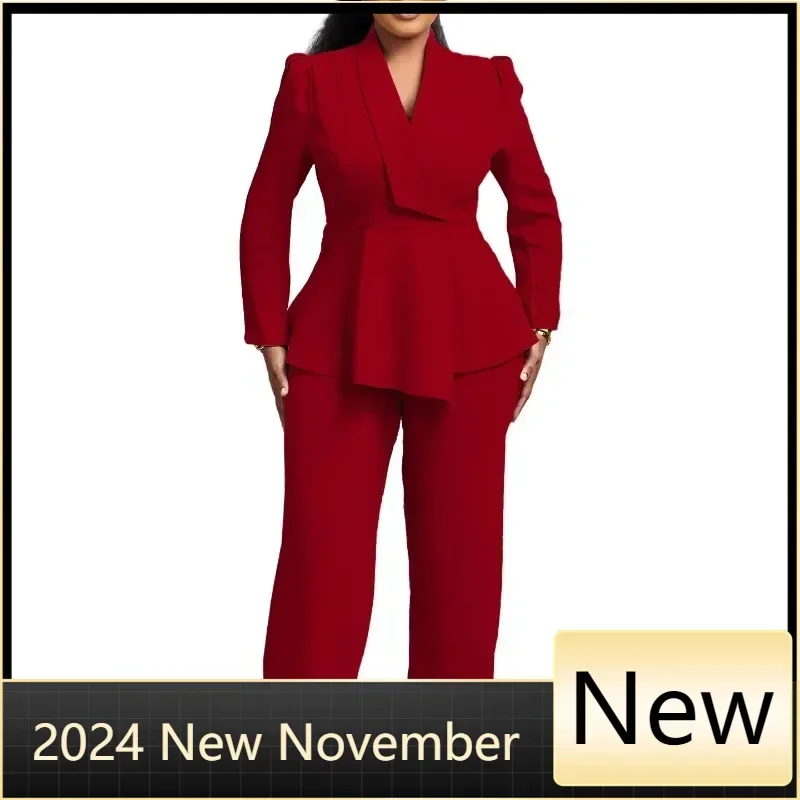 Customized Customized Autumn Elegant African Clothes for Women 2 Piece African Long Sleeve V-neck Top Long Pant Matching Sets O
Customized Customized Autumn Elegant African Clothes for Women 2 Piece African Long Sleeve V-neck Top Long Pant Matching Sets O