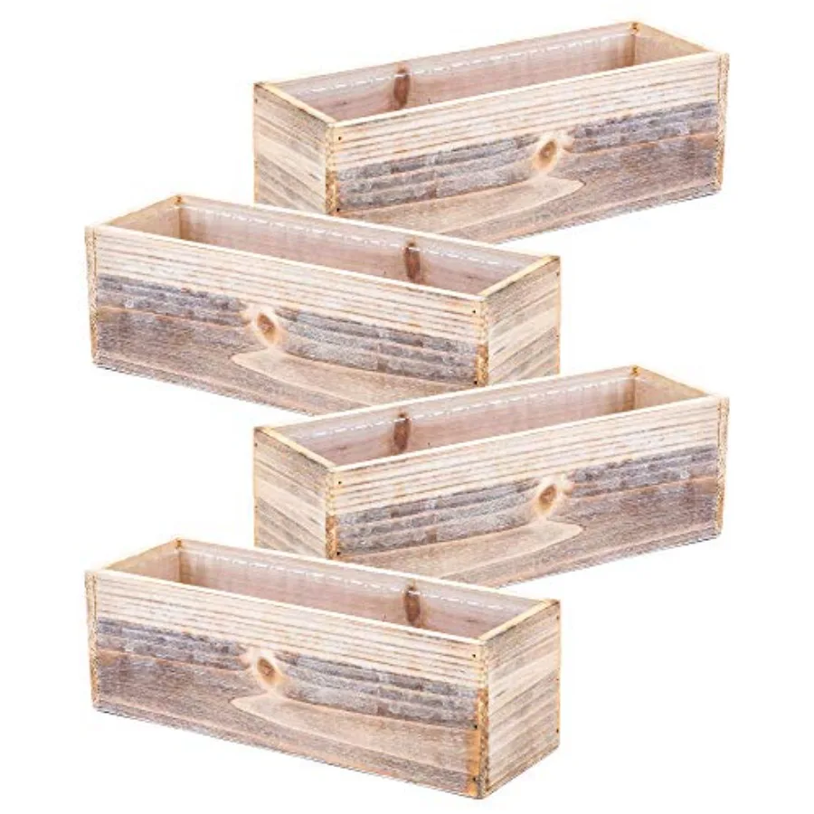 Wood Planter Box Set, Rustic Whitewash, Plastic Liner, 12x4 Inch Rectangular Flower Holder, Natural Wood Decor, Country Style,
Wood Planter Box Set, Rustic Whitewash, Plastic Liner, 12x4 Inch Rectangular Flower Holder, Natural Wood Decor, Country Style,