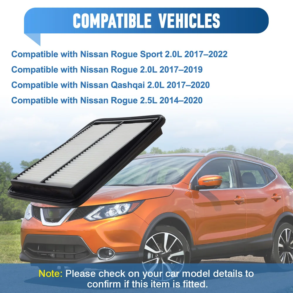 165464BA01 Car Engine Air Filter for Nissan Rogue 2.0L 2.5L Sport Qashqai 2.0L CA11858 165464BA1A 165464BA1J 165464BC1A
165464BA01 Car Engine Air Filter for Nissan Rogue 2.0L 2.5L Sport Qashqai 2.0L CA11858 165464BA1A 165464BA1J 165464BC1A