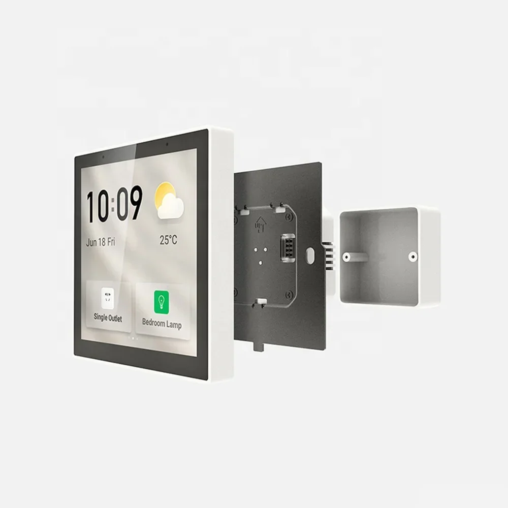 New Released Tuya Wifi Smart Touch Screen Center Control Panel Voice Control Alexa Built-in ZigBee Gateway
New Released Tuya Wifi Smart Touch Screen Center Control Panel Voice Control Alexa Built-in ZigBee Gateway