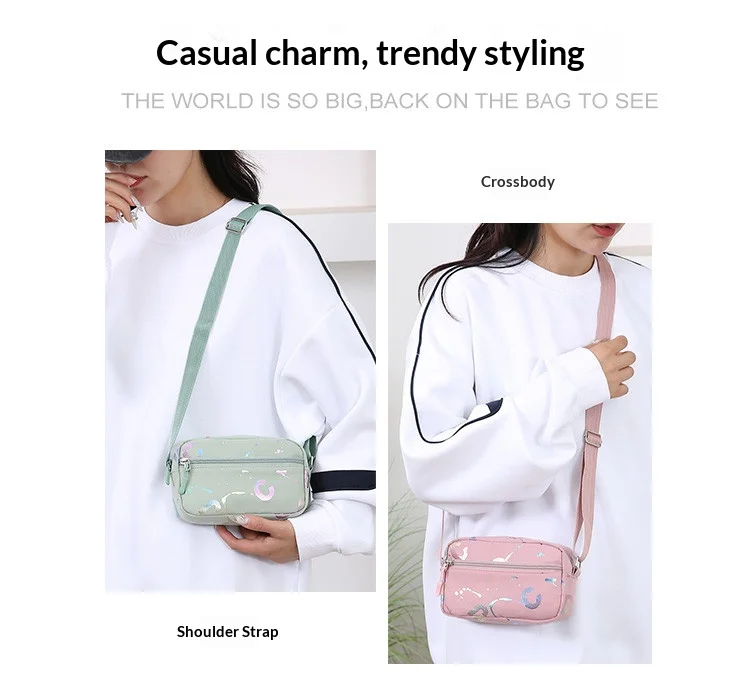 Women Nylon Shoulder Bag Lightweight Messenger Crossbody Bag Graffiti Design Casual Daily Commute Small Phone Purse
Women Nylon Shoulder Bag Lightweight Messenger Crossbody Bag Graffiti Design Casual Daily Commute Small Phone Purse