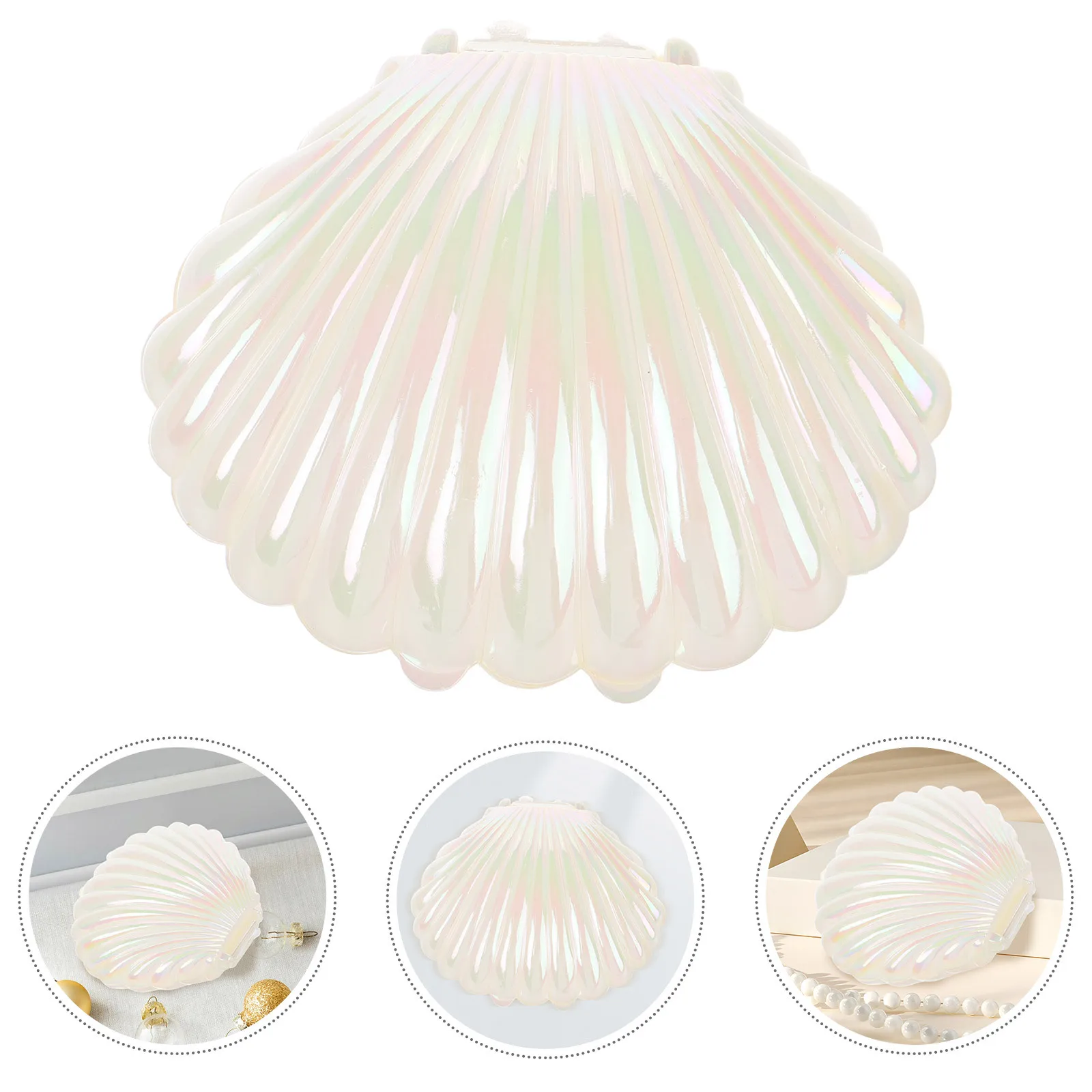 Shell Jewelry Box Stylish Minimalist Design Portable Lightweight Jewelry Organizer For Necklaces Bracelets Rings Trinket