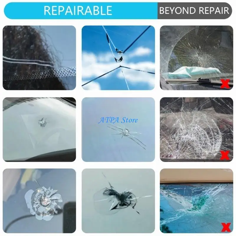 U13C Windshield Crack Repair for Quick Fix of Chips and Cracks with Drying Device for Faster Result Home Use Maintenance
U13C Windshield Crack Repair for Quick Fix of Chips and Cracks with Drying Device for Faster Result Home Use Maintenance