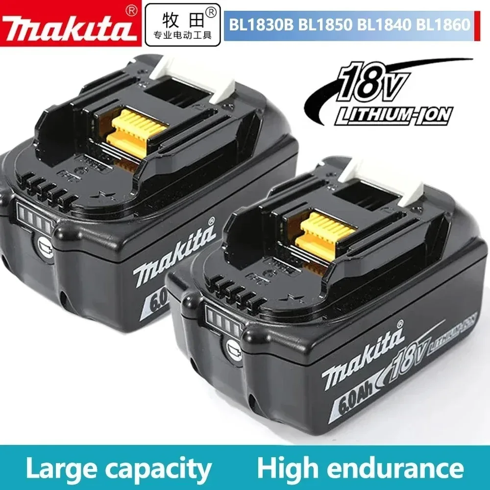 100% original Makita 6.0Ah for Makita 18V Battery BL1830B BL1850B BL1850 BL1840 BL1860 BL1815 Replacement Lithium Battery
100% original Makita 6.0Ah for Makita 18V Battery BL1830B BL1850B BL1850 BL1840 BL1860 BL1815 Replacement Lithium Battery
