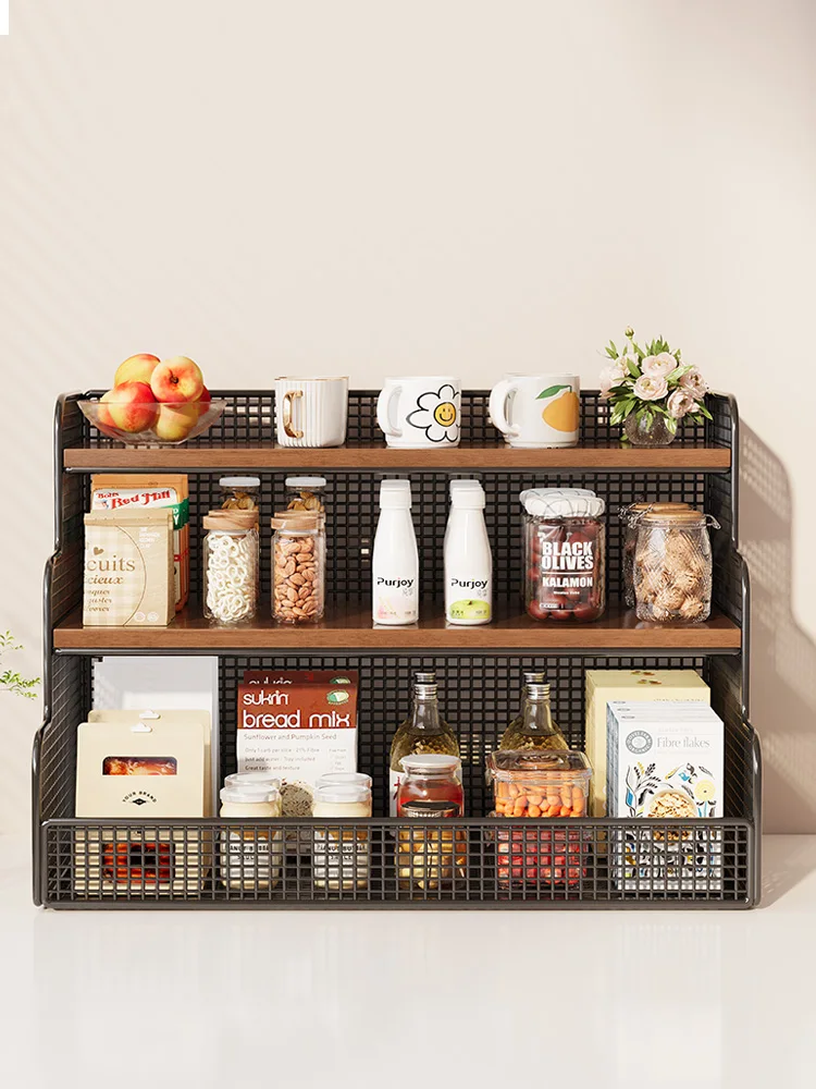 Kitchen Desktop Multi-layer Organizer Ra Cup Sna Storage Box Iron Material Simple Sle Food Storage elf for Kitchen
Kitchen Desktop Multi-layer Organizer Ra Cup Sna Storage Box Iron Material Simple Sle Food Storage elf for Kitchen