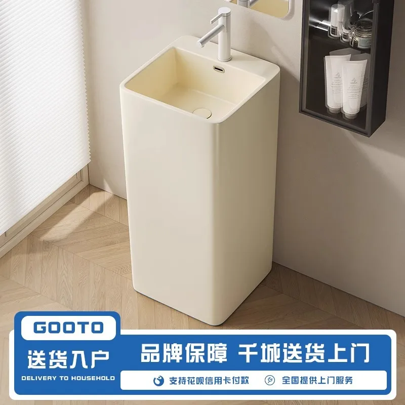 Cream wind ceramic integrated column basin balcony floor-to-ceiling
Cream wind ceramic integrated column basin balcony floor-to-ceiling