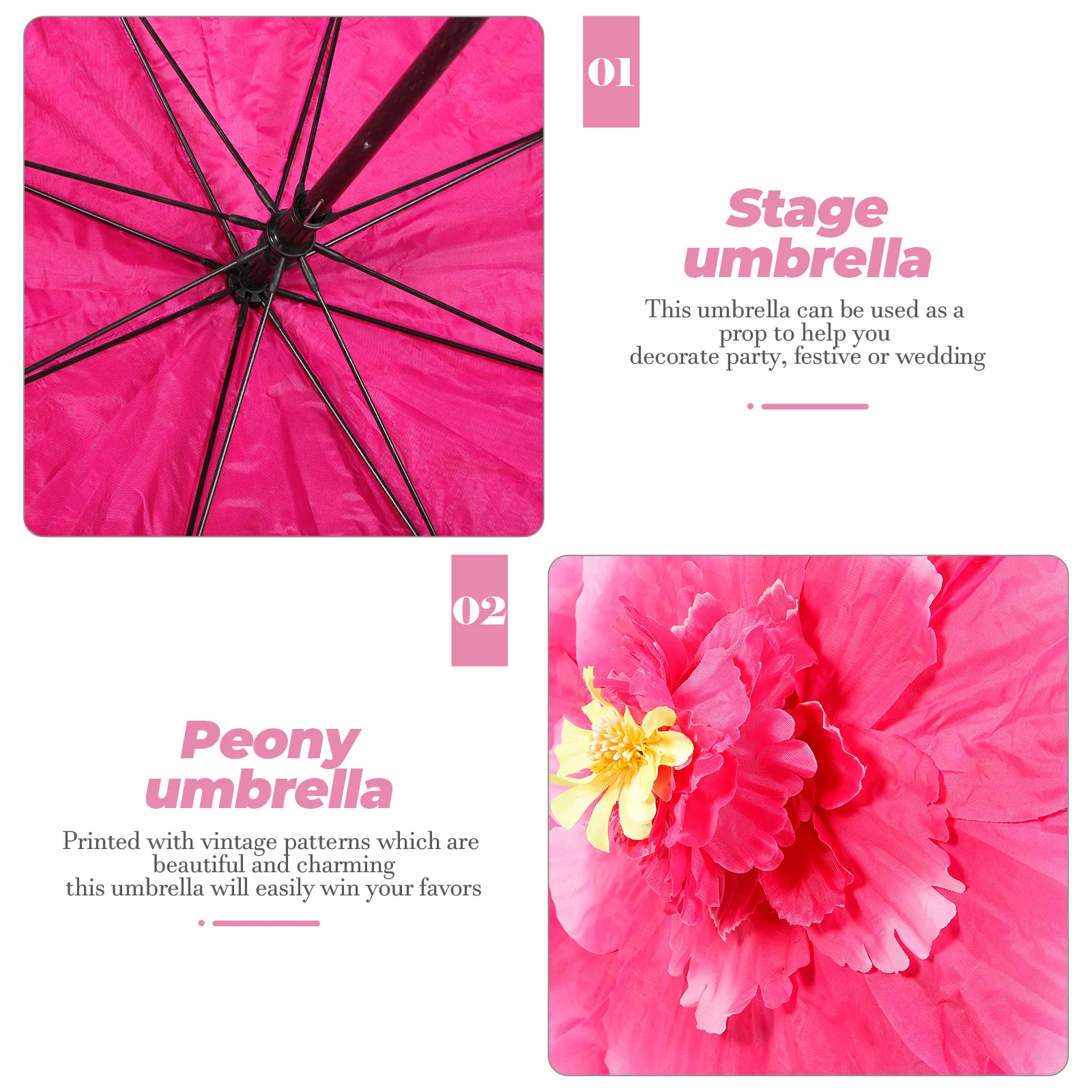 Umbrella Dance Props Peony Handheld Flower Stage Performance Rose Wear 60cm Kids Festival Decor Cloth Parasol
Umbrella Dance Props Peony Handheld Flower Stage Performance Rose Wear 60cm Kids Festival Decor Cloth Parasol
