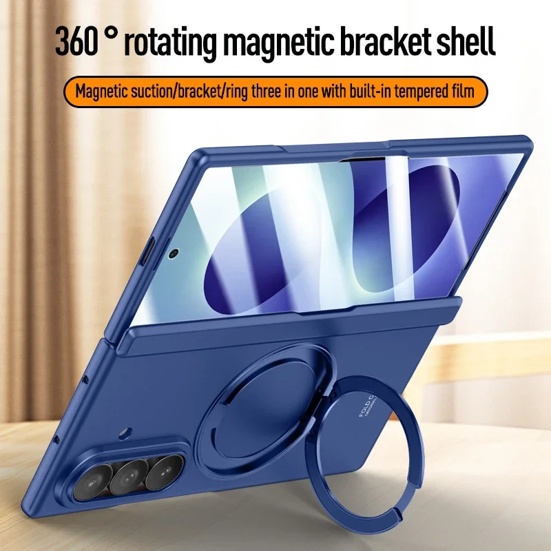 For Samsung Galaxy Z Fold 8 Ultra Case Magnetic Ring Stand Skin Feel PC Folding Hinge Full Protection Cover With Tempered Glass
For Samsung Galaxy Z Fold 8 Ultra Case Magnetic Ring Stand Skin Feel PC Folding Hinge Full Protection Cover With Tempered Glass