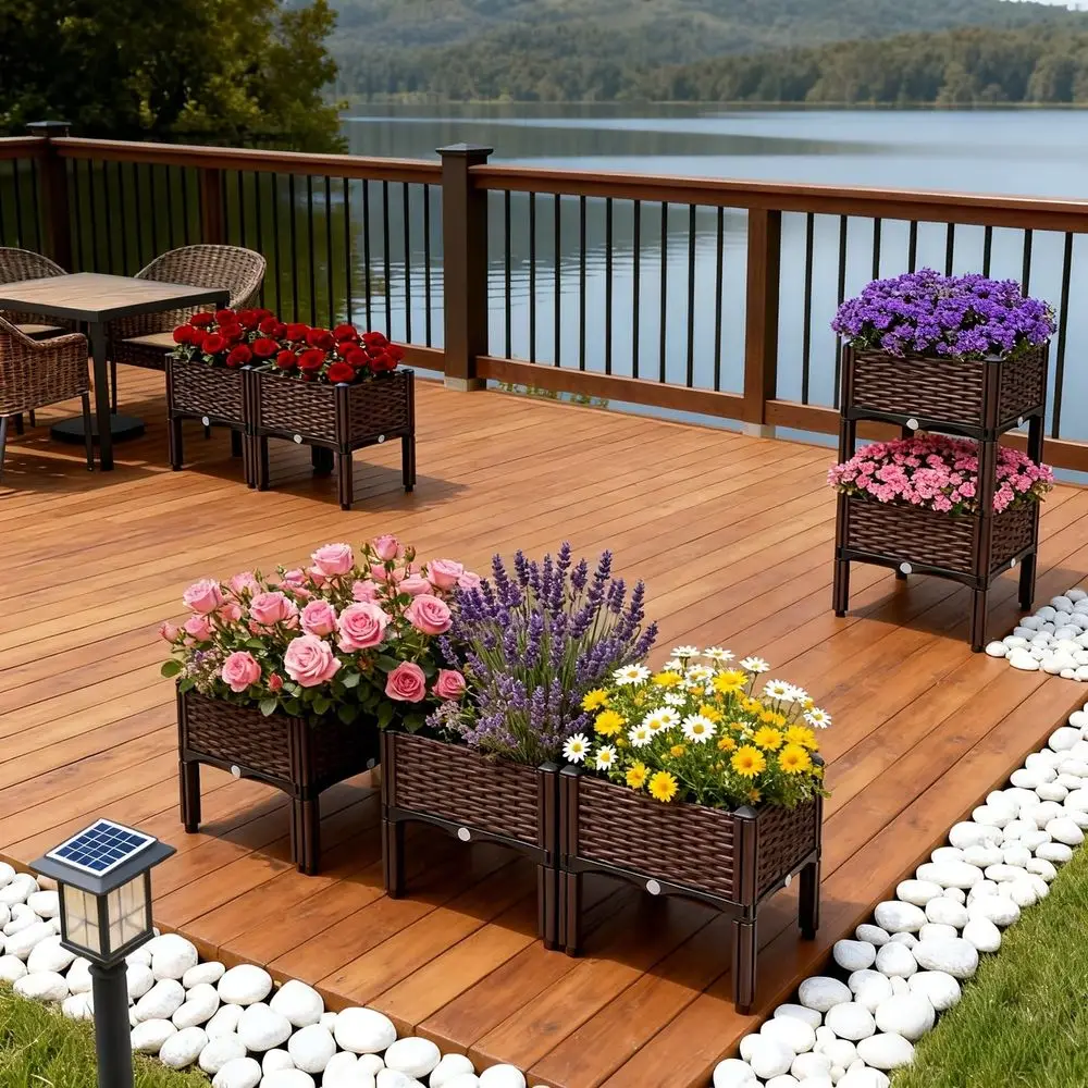 Elevated Planter, Upgraded Version With Drainage System. Raised Garden Vegetable Container Ideal For Growing Vegetables, Herbs,
Elevated Planter, Upgraded Version With Drainage System. Raised Garden Vegetable Container Ideal For Growing Vegetables, Herbs,