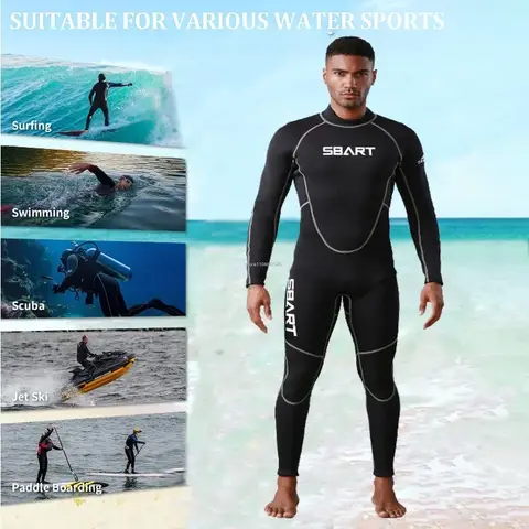 3MM Men Neoprene Wetsuits Surf Suit Snorkel Swimwear 4 Season High Elasticity Rash Guards Spearfishing Scuba Diving