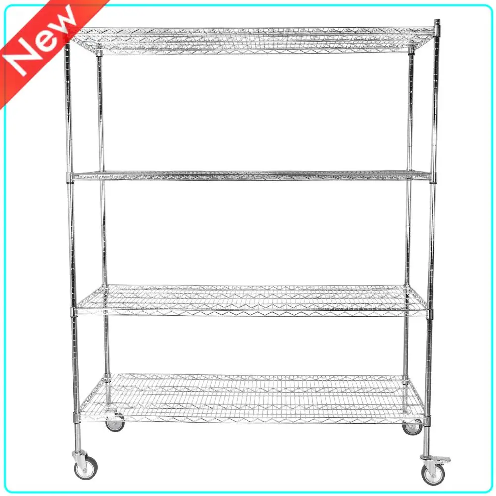 5 Tier Shelf Organizer Each Layer Support 250KG with Wheels 70.87x59.76x23.98in for Warehouse Garage Hospital Commercial Space
5 Tier Shelf Organizer Each Layer Support 250KG with Wheels 70.87x59.76x23.98in for Warehouse Garage Hospital Commercial Space