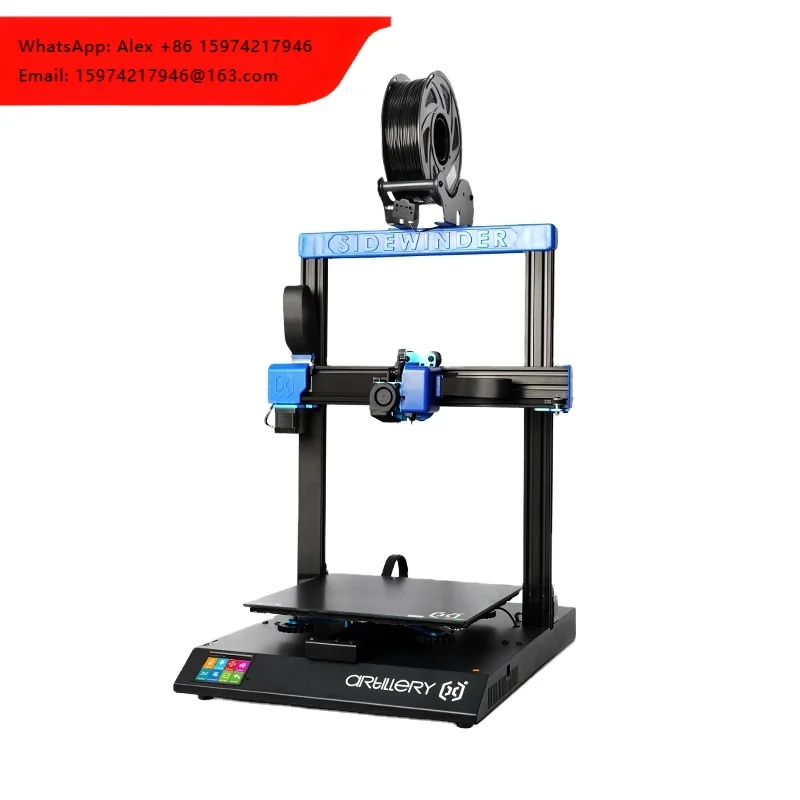 Artillery New Sidewinder X2 Large Print Size 300*300*400mm Dual Z Axis Metal 3D Printer
Artillery New Sidewinder X2 Large Print Size 300*300*400mm Dual Z Axis Metal 3D Printer