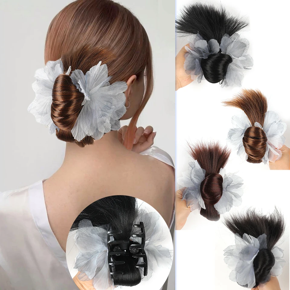 XINFEI Synthetic Low-tied Chicken Feather Ball Head Claw Clip Bun Lazy Bun Wig Bag Hair Accessories Suitable For Women
XINFEI Synthetic Low-tied Chicken Feather Ball Head Claw Clip Bun Lazy Bun Wig Bag Hair Accessories Suitable For Women