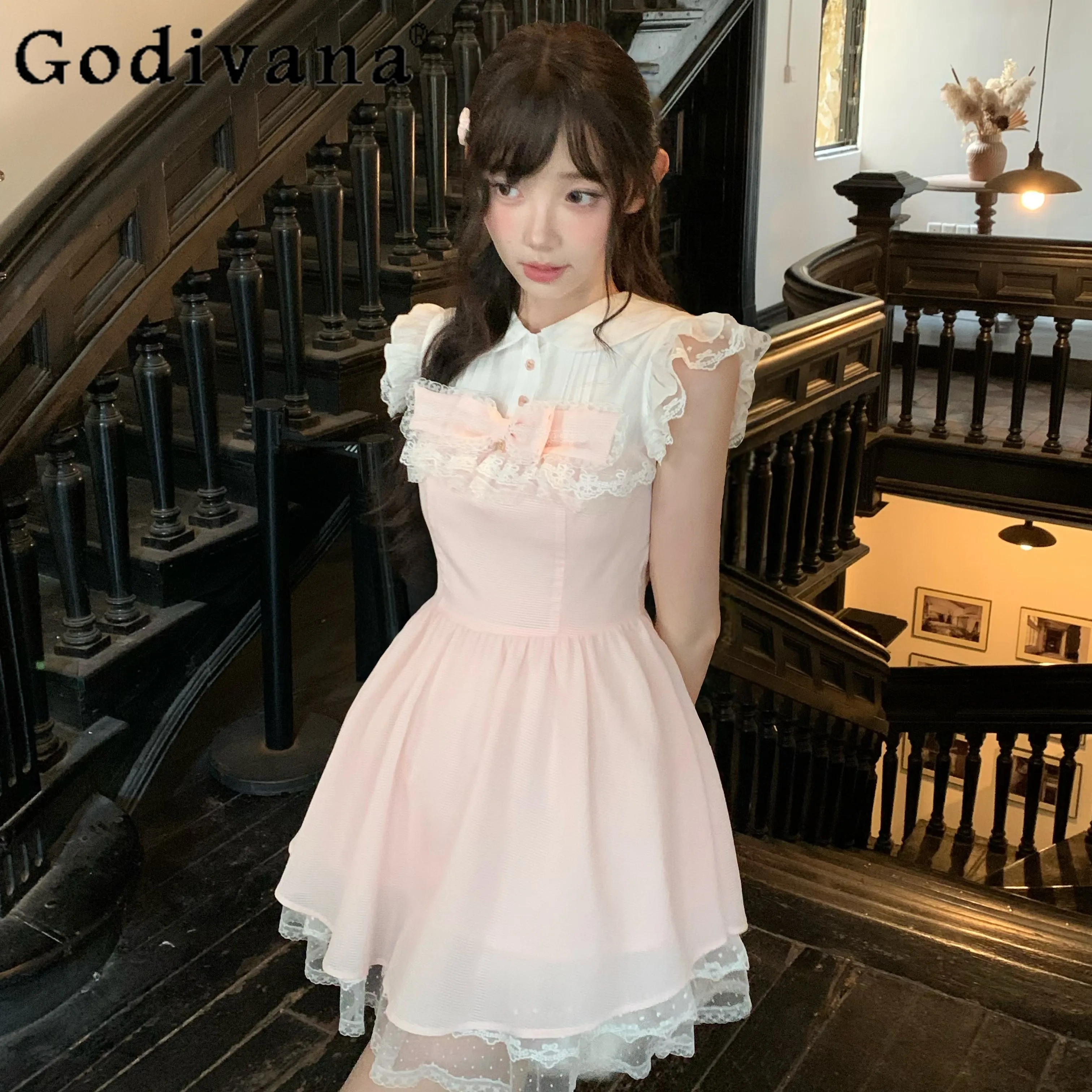 Women's Casual Dresses Clothes Summer New 2026 Sweet Girls Cute Short Dress Bow Lace Flutter Sleeve Y2k Dress Vestidos De Fiesta
Women's Casual Dresses Clothes Summer New 2026 Sweet Girls Cute Short Dress Bow Lace Flutter Sleeve Y2k Dress Vestidos De Fiesta