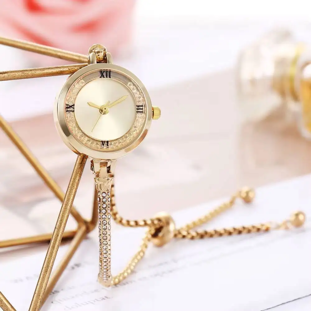 Fashion Rhinestone Women's Watch Fine Strap Female Analog Quartz Watches Clock Reloj Mujer
Fashion Rhinestone Women's Watch Fine Strap Female Analog Quartz Watches Clock Reloj Mujer