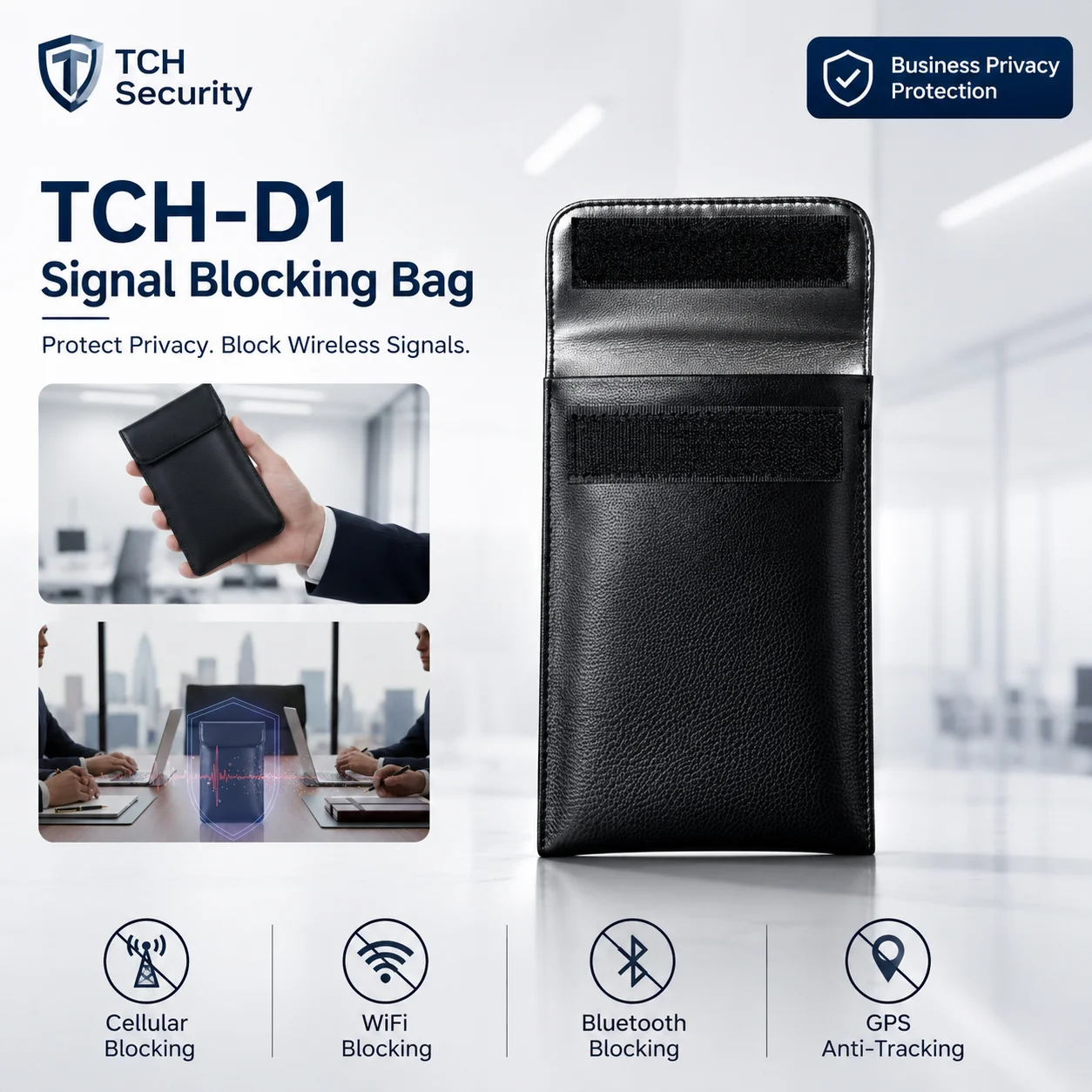 TCH-D1 Signal Blocking Bag – Mobile Phone Privacy Protection Faraday Pouch Anti Tracking Anti RFID WiFi GPS Bluetooth Blocker
TCH-D1 Signal Blocking Bag – Mobile Phone Privacy Protection Faraday Pouch Anti Tracking Anti RFID WiFi GPS Bluetooth Blocker