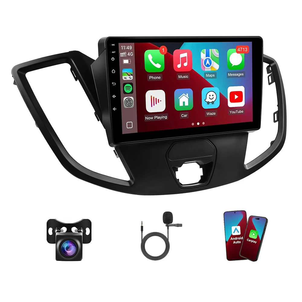 9inch Touch Screen for Transit Car Play Bluetooth GPS Backup Camera SWC for Ford Transit 2013 2014 2015 2016 2017 2018 2019
9inch Touch Screen for Transit Car Play Bluetooth GPS Backup Camera SWC for Ford Transit 2013 2014 2015 2016 2017 2018 2019
