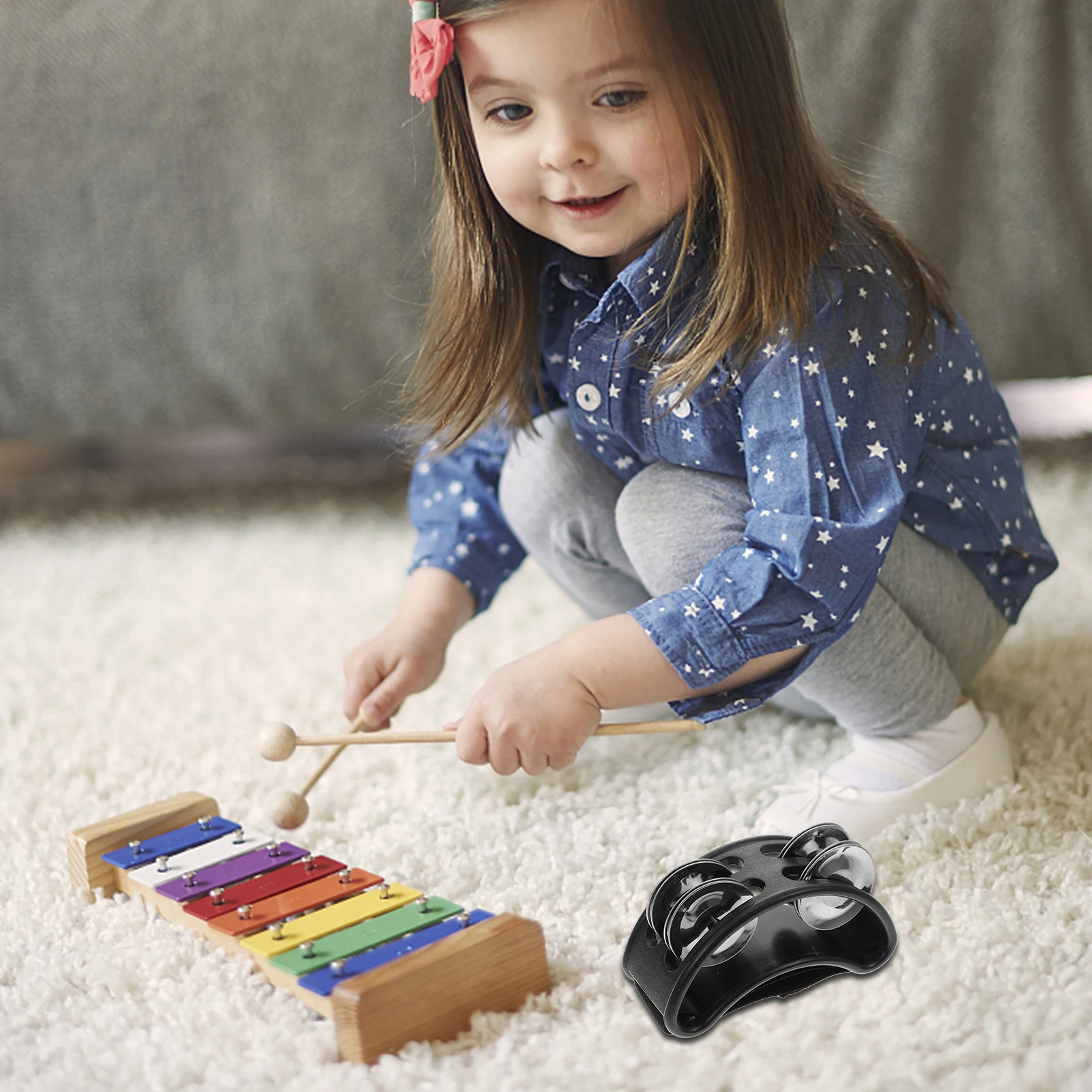 Foot Bell Accessories Tambourine Music Toys Instruments Plastic Percussion Child 
Foot Bell Accessories Tambourine Music Toys Instruments Plastic Percussion Child