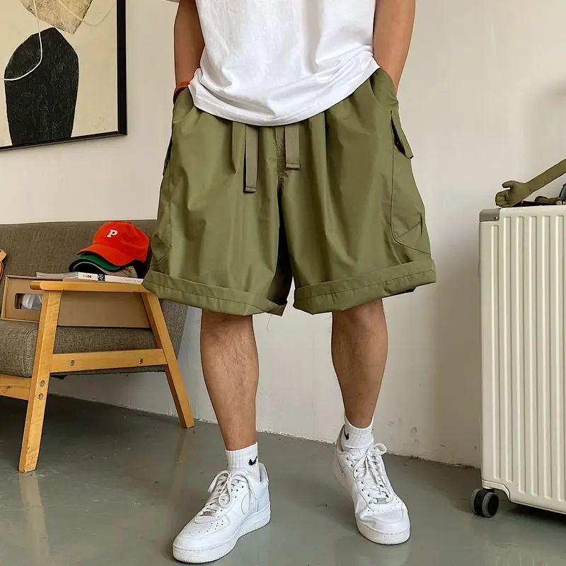 Men's Trend Hip-hop Thin Five Quarter Pants Summer New Elastic Waist Loose Solid Casual Shorts Fashion High Street Men Clothing
Men's Trend Hip-hop Thin Five Quarter Pants Summer New Elastic Waist Loose Solid Casual Shorts Fashion High Street Men Clothing