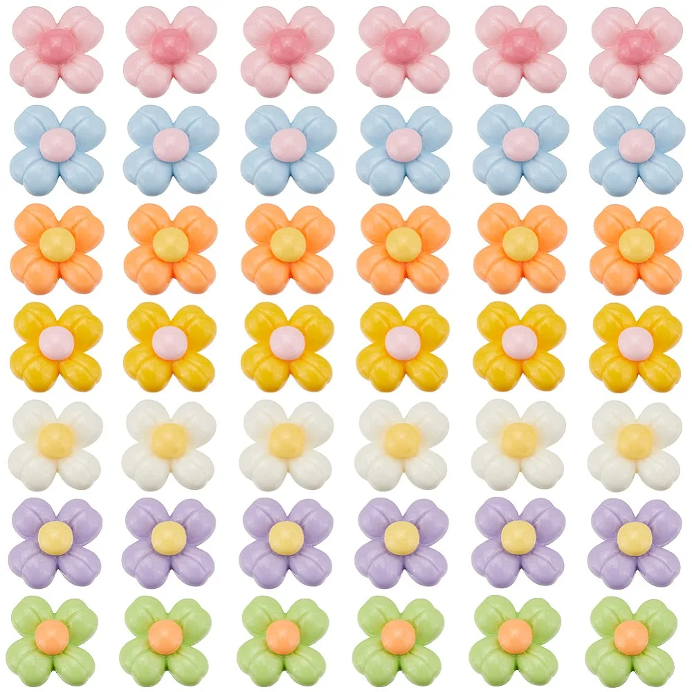 112Pcs 7 Colors Opaque Resin Decoden Cabochons Flower Mixed Color 14x6mm 16pcs/color
112Pcs 7 Colors Opaque Resin Decoden Cabochons Flower Mixed Color 14x6mm 16pcs/color