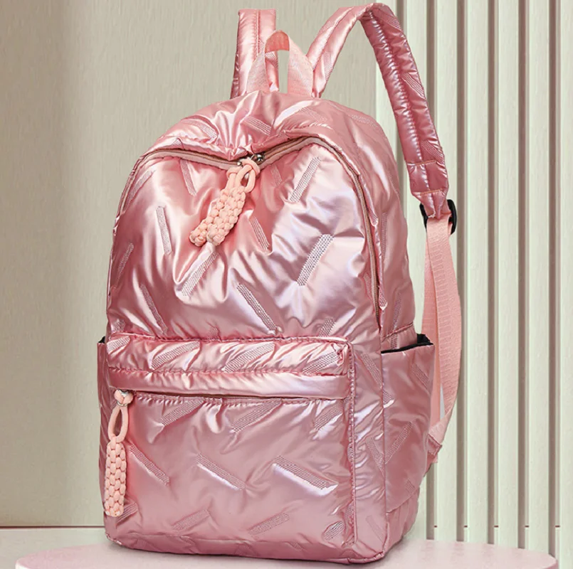 2026 Fashion Men Women's Waterproof Down Backpack Nylon Space Cotton High Capacity Travel Double Zipper Shoulder Bags School Bag
2026 Fashion Men Women's Waterproof Down Backpack Nylon Space Cotton High Capacity Travel Double Zipper Shoulder Bags School Bag