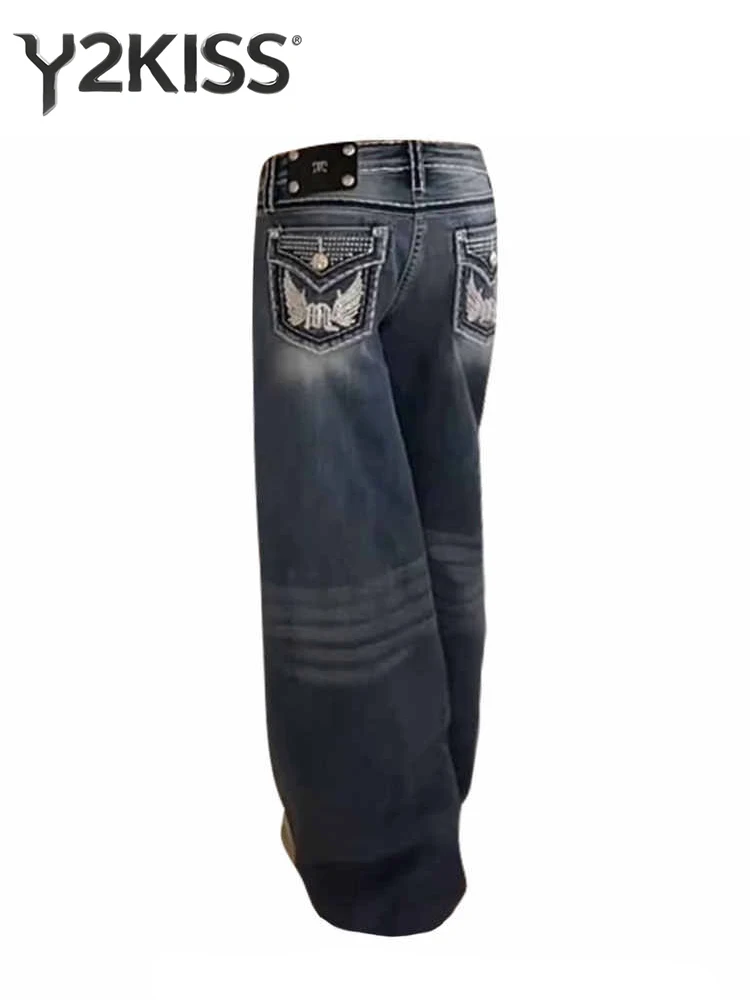 Women's Baggy Jean Embroidery Y2k Japanese 2000s Denim Pants American Retro High Street Y2k Long Trousers Harajuku Wide Fit Jean
Women's Baggy Jean Embroidery Y2k Japanese 2000s Denim Pants American Retro High Street Y2k Long Trousers Harajuku Wide Fit Jean