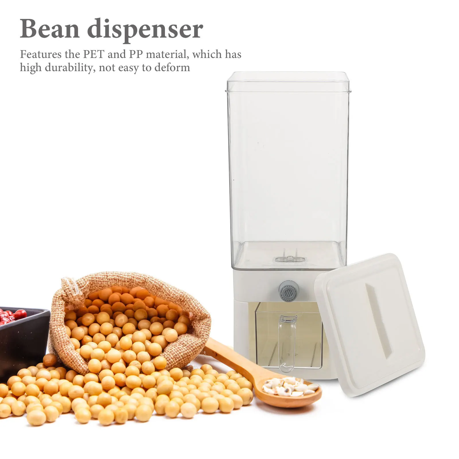 3.75L Press Rice Dispenser with Measuring Cup Large Opening for Easy - for Kitchen Dry Food Storage
3.75L Press Rice Dispenser with Measuring Cup Large Opening for Easy - for Kitchen Dry Food Storage