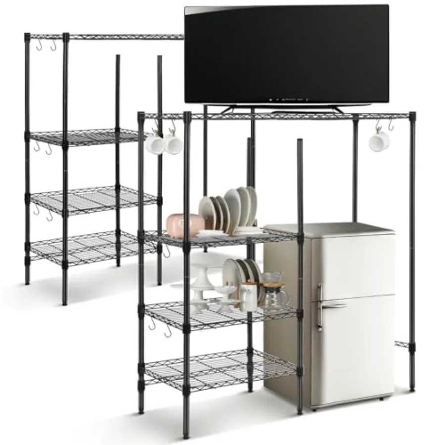 Mini Fridge Stand with Storage Shelf for Dorm 4 Tier Mini Microwave Stand Baker Rack Adjustable Height Over Fridge Storage Orga
Mini Fridge Stand with Storage Shelf for Dorm 4 Tier Mini Microwave Stand Baker Rack Adjustable Height Over Fridge Storage Orga