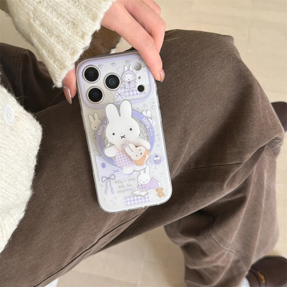 Korean INS Star Bow Rabbit With Magsafe Stand Phone Case for iPhone 17 Pro 13 14 15 16 Pro Max Cover Rotate Holder Cute Cases
Korean INS Star Bow Rabbit With Magsafe Stand Phone Case for iPhone 17 Pro 13 14 15 16 Pro Max Cover Rotate Holder Cute Cases